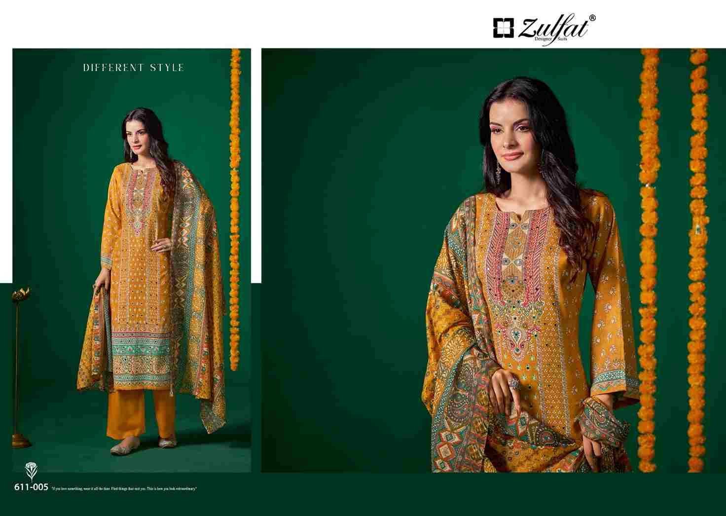 Tisha Vol-2 By Zulfat 611-001 To 611-006 Series Beautiful Festive Suits Stylish Fancy Colorful Casual Wear & Ethnic Wear Pure Viscose Rayon Print Dresses At Wholesale Price