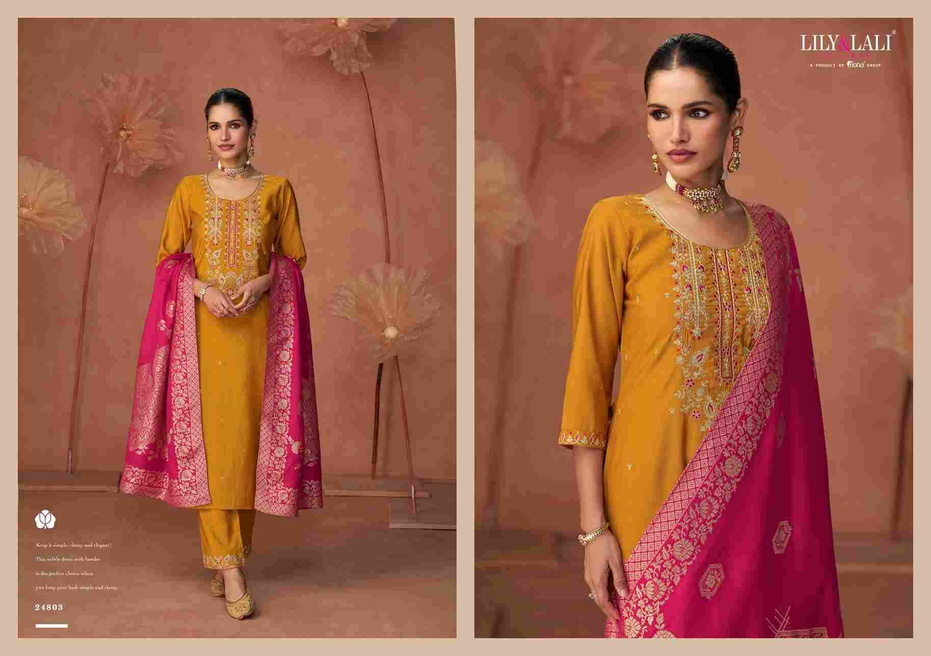 Shiny By Lily And Lali 24801 To 24806 Series Beautiful Festive Suits Colorful Stylish Fancy Casual Wear & Ethnic Wear Viscose Cotton Dresses At Wholesale Price