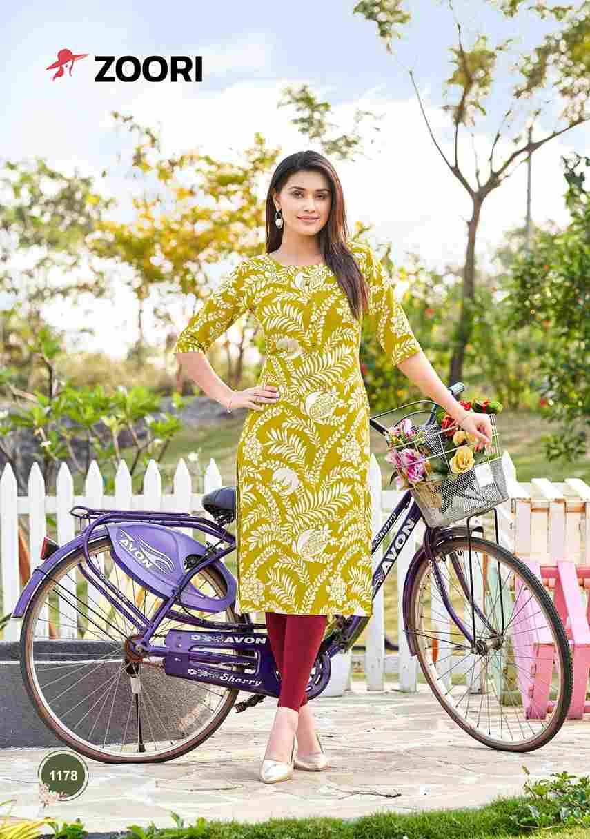 Akshara Vol-30 By Zoori 1176 To 1181 Series Designer Stylish Fancy Colorful Beautiful Party Wear & Ethnic Wear Collection Rayon Print Kurtis At Wholesale Price