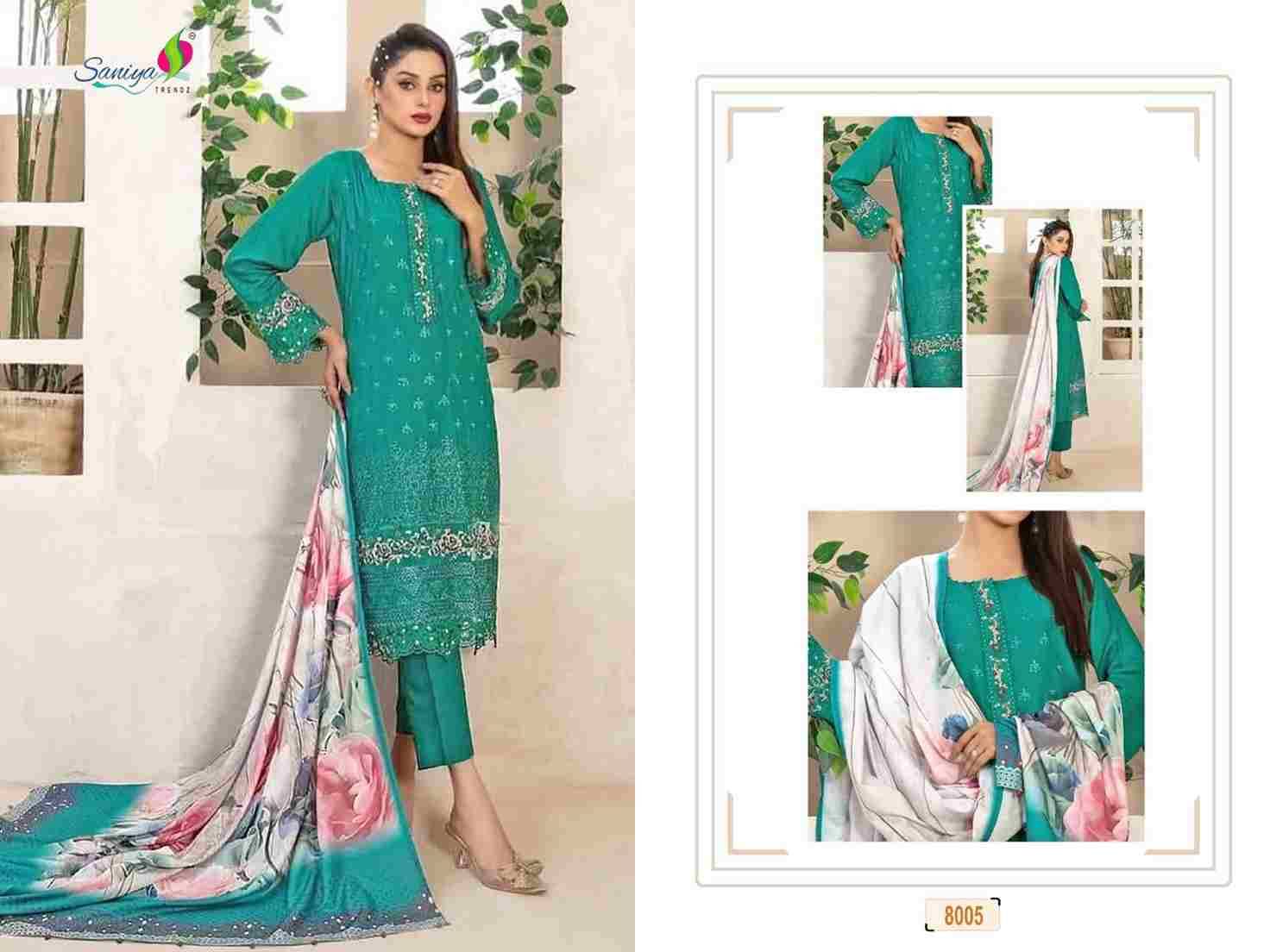 Rang Rasiya Vol-8 Nx By Saniya Trendz Beautiful Pakistani Suits Colorful Stylish Fancy Casual Wear & Ethnic Wear Cotton Embroidered Dresses At Wholesale Price