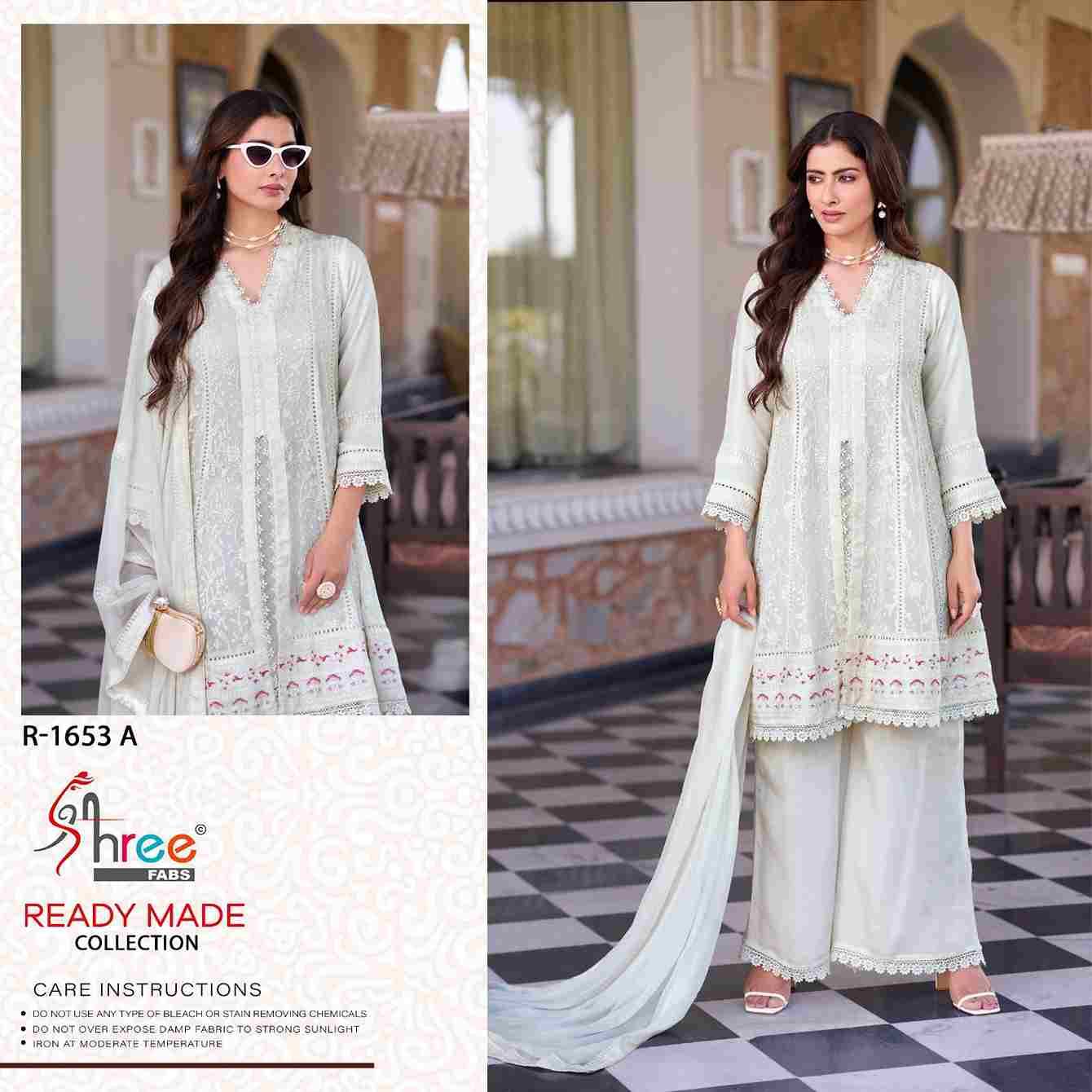 Shree Fabs Hit Design R-1653 Colours By Shree Fabs R-1653-A To R-1653-D Series Designer Pakistani Suits Collection Beautiful Stylish Fancy Colorful Party Wear & Occasional Wear Chiffon Dresses At Wholesale Price