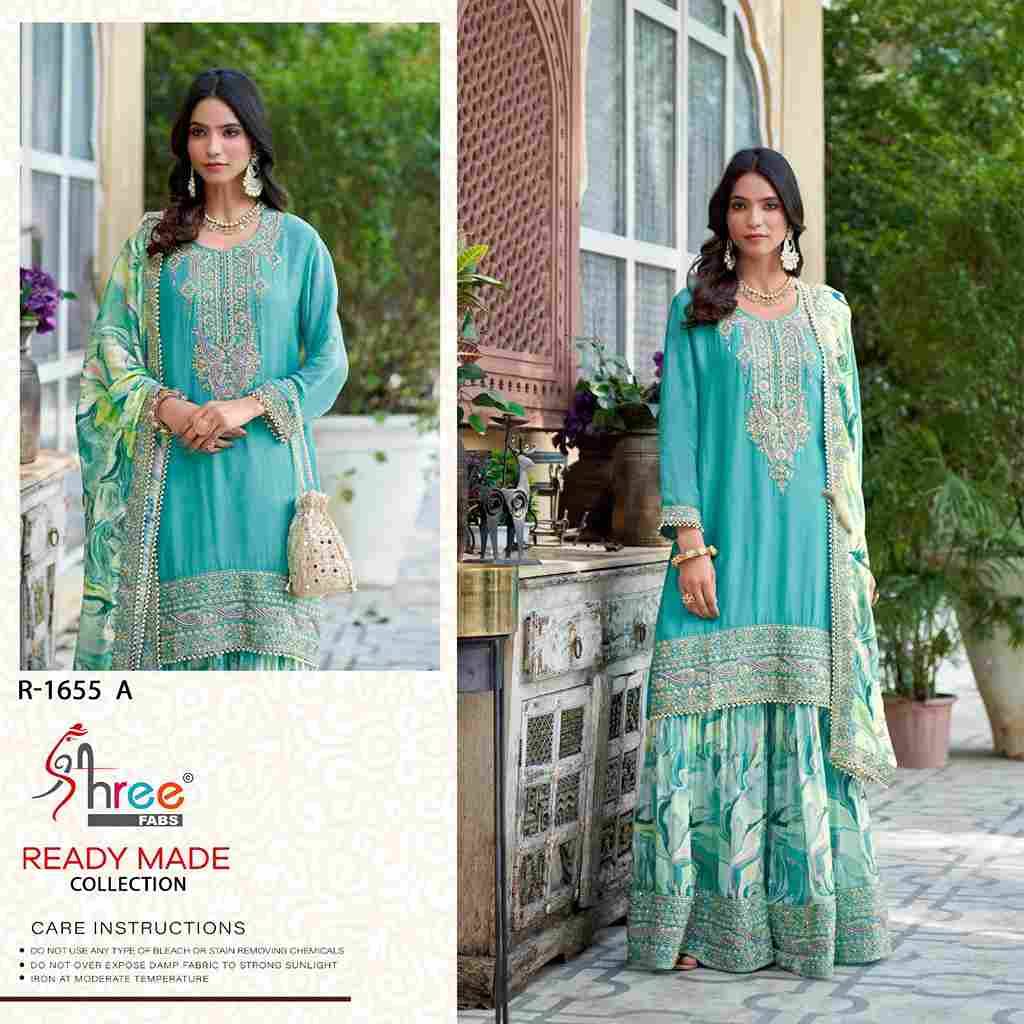 Shree Fabs Hit Design R-1655 Colours By Shree Fabs R-1655-A To R-1655-D Series Designer Pakistani Suits Collection Beautiful Stylish Fancy Colorful Party Wear & Occasional Wear Chinnon Dresses At Wholesale Price