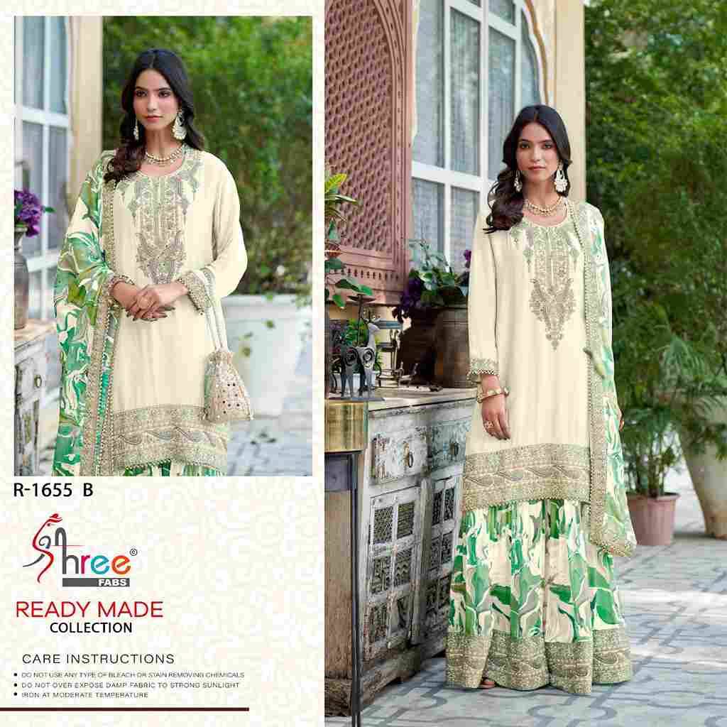 Shree Fabs Hit Design R-1655 Colours By Shree Fabs R-1655-A To R-1655-D Series Designer Pakistani Suits Collection Beautiful Stylish Fancy Colorful Party Wear & Occasional Wear Chinnon Dresses At Wholesale Price