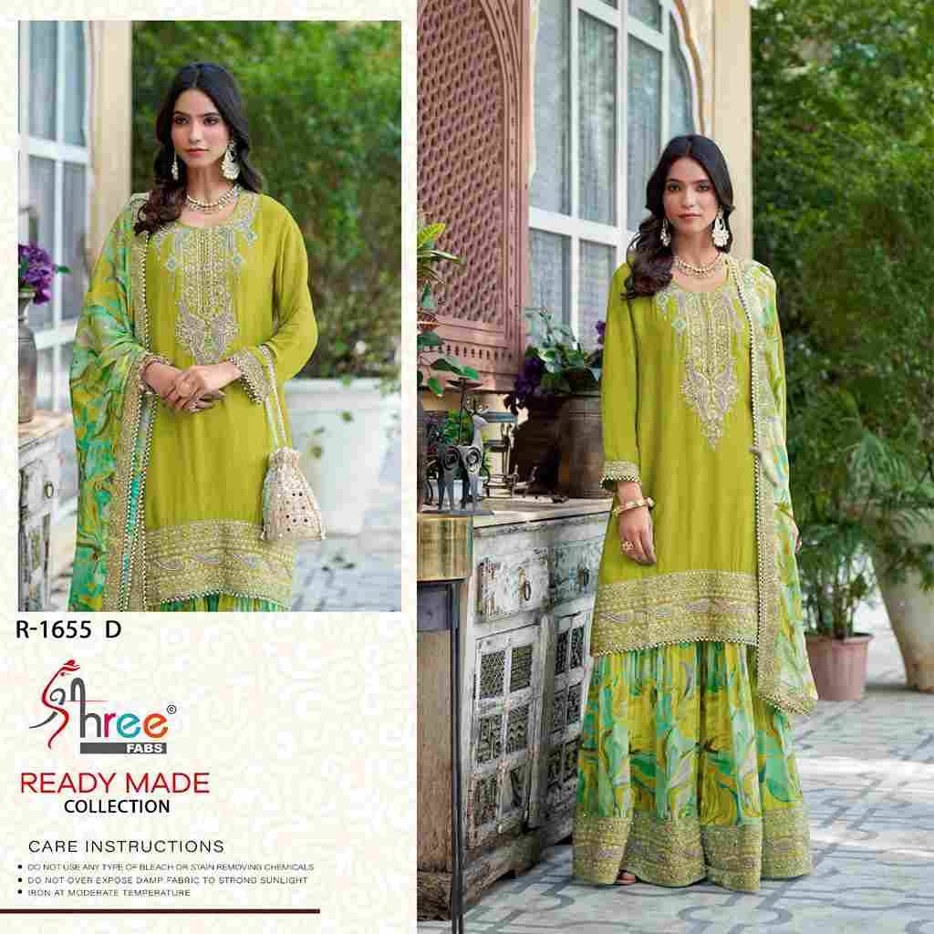 Shree Fabs Hit Design R-1655 Colours By Shree Fabs R-1655-A To R-1655-D Series Designer Pakistani Suits Collection Beautiful Stylish Fancy Colorful Party Wear & Occasional Wear Chinnon Dresses At Wholesale Price