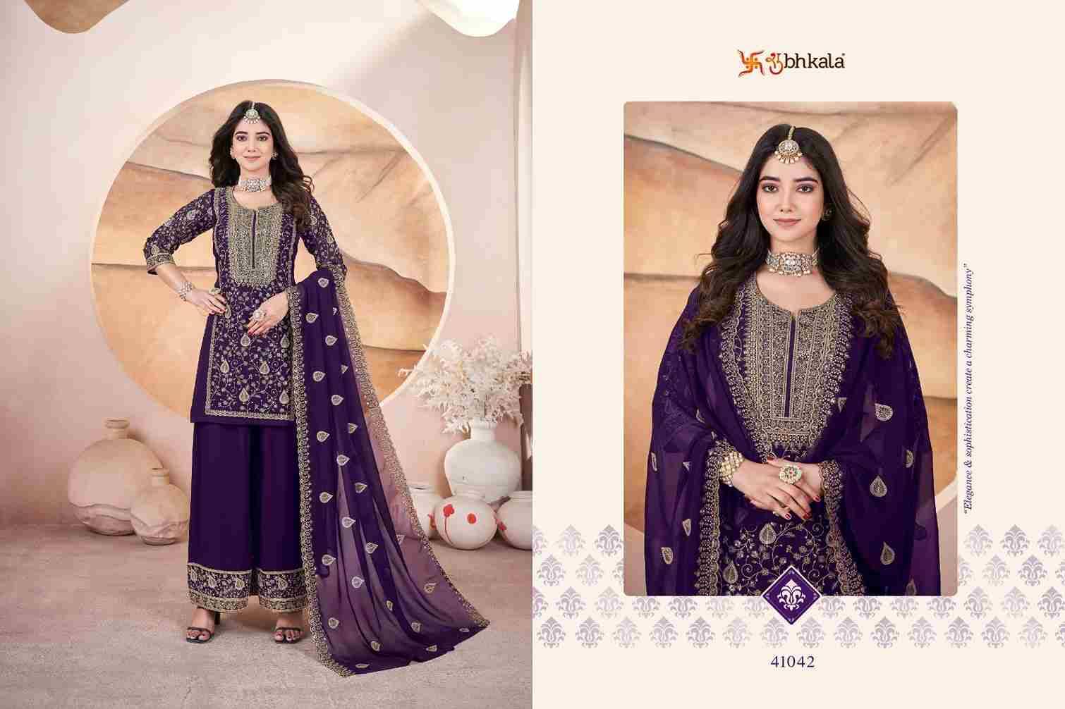 Gulzaar By Shubhkala 41041 To 41044 Series Beautiful Festive Suits Stylish Fancy Colorful Casual Wear & Ethnic Wear Georgette Dresses At Wholesale Price