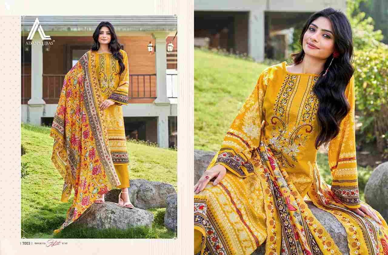 Guzarish Vol-7 By Adans Libas 7001 To 7008 Series Beautiful Festive Suits Stylish Fancy Colorful Casual Wear & Ethnic Wear Cambric Cotton Print Dresses At Wholesale Price