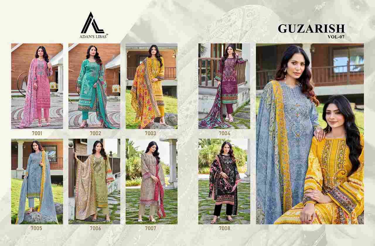 Guzarish Vol-7 By Adans Libas 7001 To 7008 Series Beautiful Festive Suits Stylish Fancy Colorful Casual Wear & Ethnic Wear Cambric Cotton Print Dresses At Wholesale Price