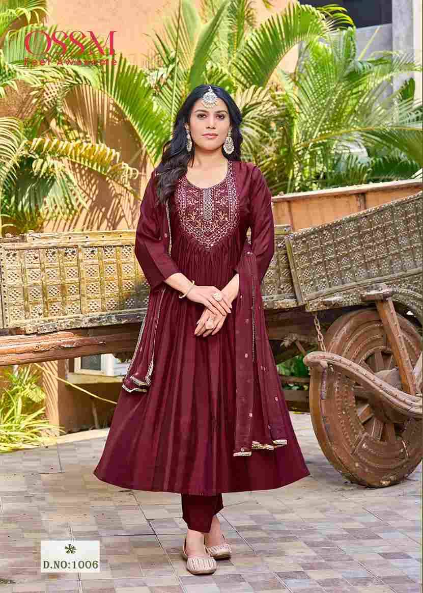 Rutbaa By Ossm 1001 To 1006 Series Beautiful Stylish Festive Suits Fancy Colorful Casual Wear & Ethnic Wear & Ready To Wear Pure Viscose Silk Dresses At Wholesale Price