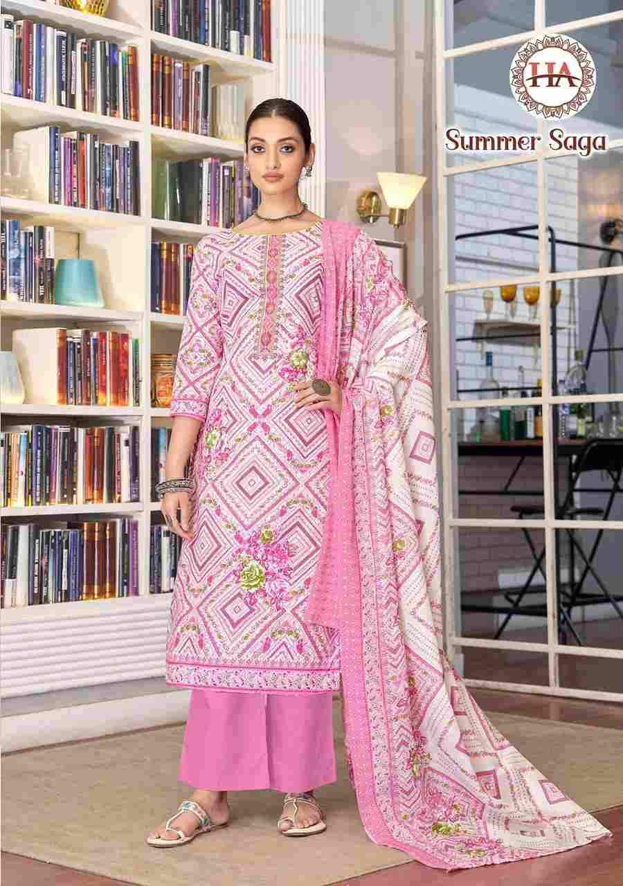 Summer Saga By Harshit Fashion Hub 1780-001 To 1780-008 Series Beautiful Festive Suits Stylish Fancy Colorful Casual Wear & Ethnic Wear Pure Cotton Dresses At Wholesale Price