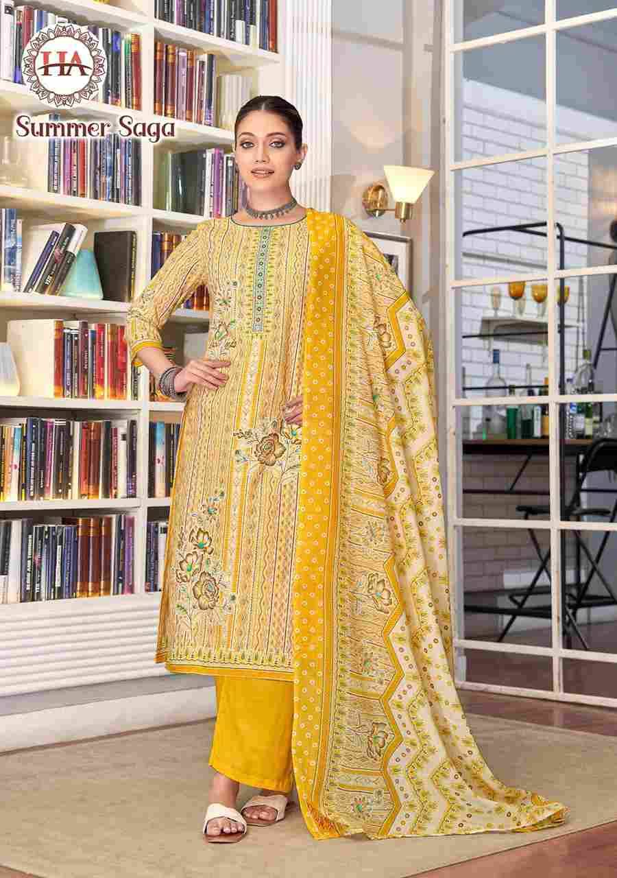 Summer Saga By Harshit Fashion Hub 1780-001 To 1780-008 Series Beautiful Festive Suits Stylish Fancy Colorful Casual Wear & Ethnic Wear Pure Cotton Dresses At Wholesale Price