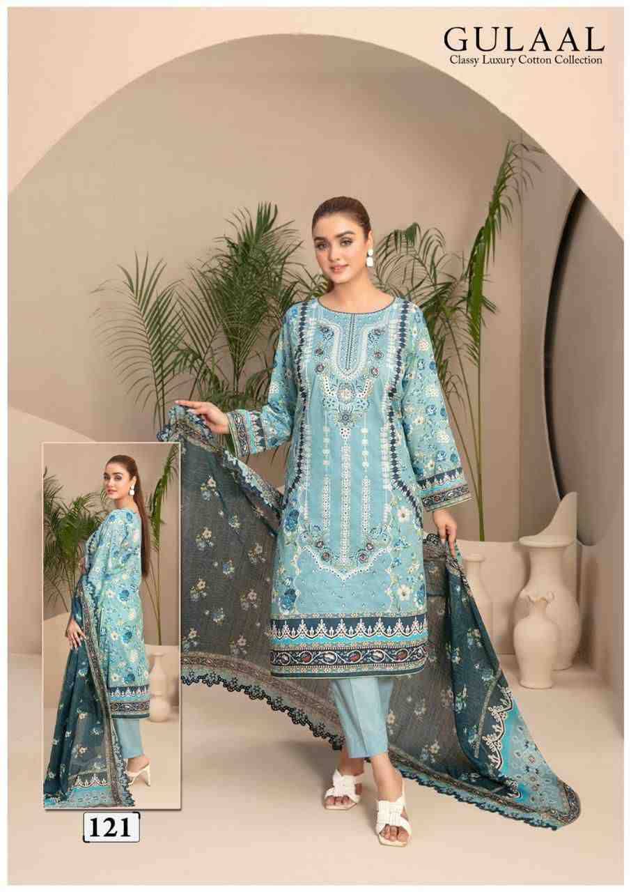 Gulaal Vol-13 By Fashid Wholesale 121 To 130 Series Beautiful Festive Suits Stylish Fancy Colorful Casual Wear & Ethnic Wear Pure Cotton Print Dresses At Wholesale Price