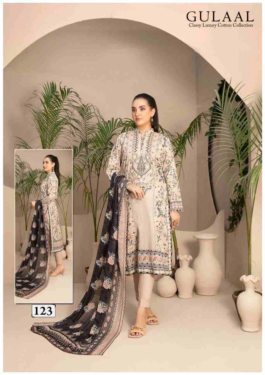 Gulaal Vol-13 By Fashid Wholesale 121 To 130 Series Beautiful Festive Suits Stylish Fancy Colorful Casual Wear & Ethnic Wear Pure Cotton Print Dresses At Wholesale Price