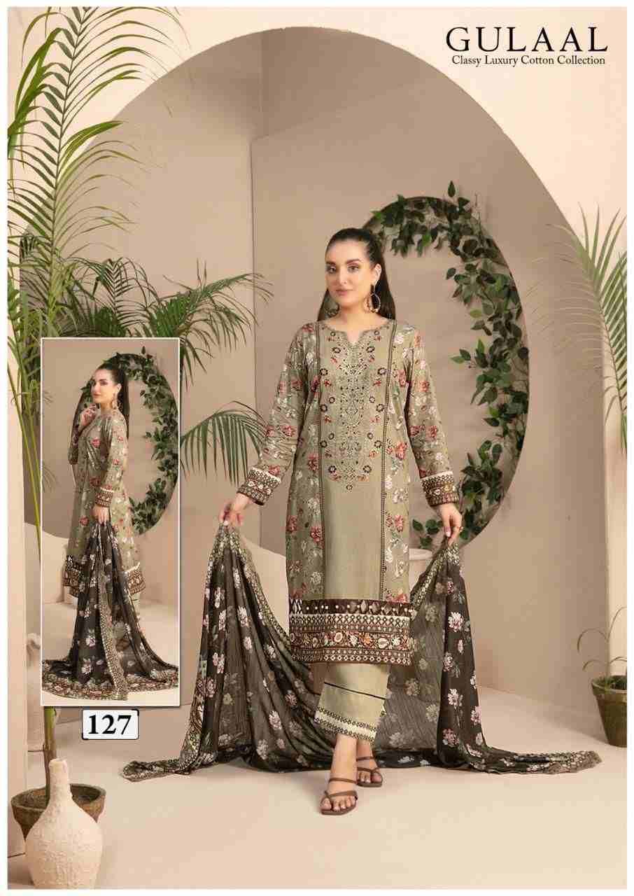 Gulaal Vol-13 By Fashid Wholesale 121 To 130 Series Beautiful Festive Suits Stylish Fancy Colorful Casual Wear & Ethnic Wear Pure Cotton Print Dresses At Wholesale Price