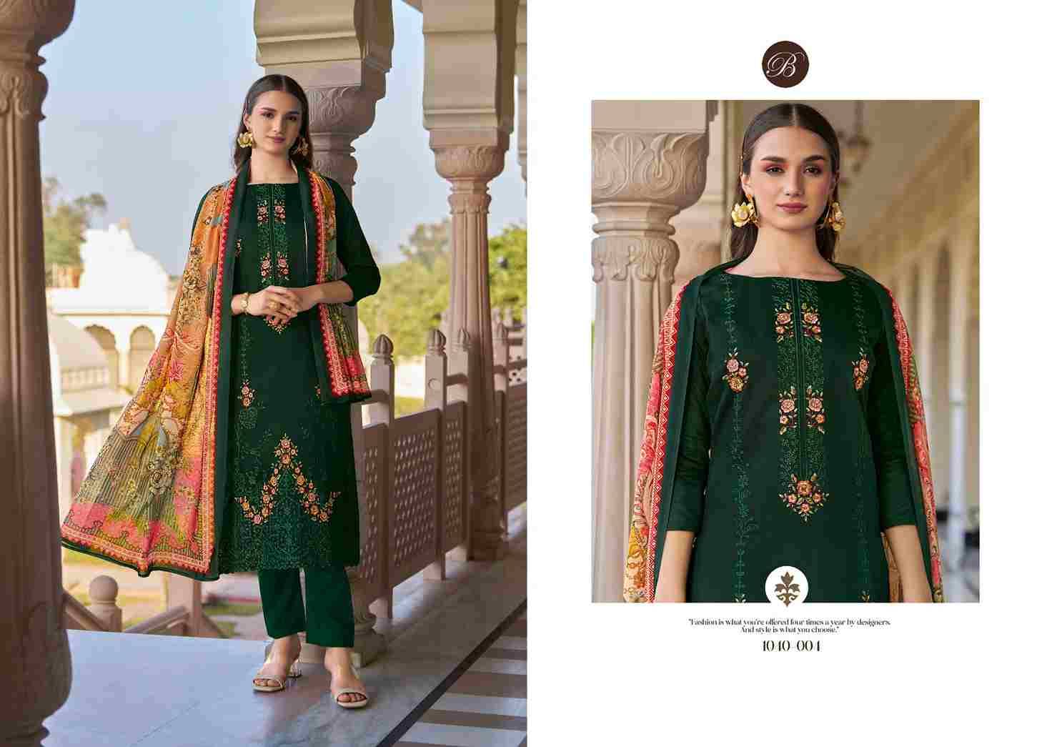 Zarqash Vol-3 By Belliza 1040-001 To 1040-006 Series Beautiful Festive Suits Stylish Fancy Colorful Casual Wear & Ethnic Wear Pure Jam Print Dresses At Wholesale Price