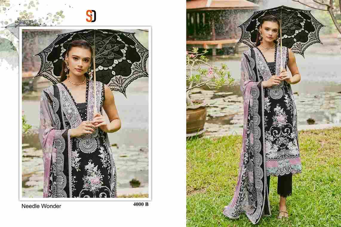 Needle Wonder Vol-4 By Shraddha Designer 4000-A To 4000-D Series Beautiful Pakistani Suits Colorful Stylish Fancy Casual Wear & Ethnic Wear Pure Cotton Embroidered Dresses At Wholesale Price