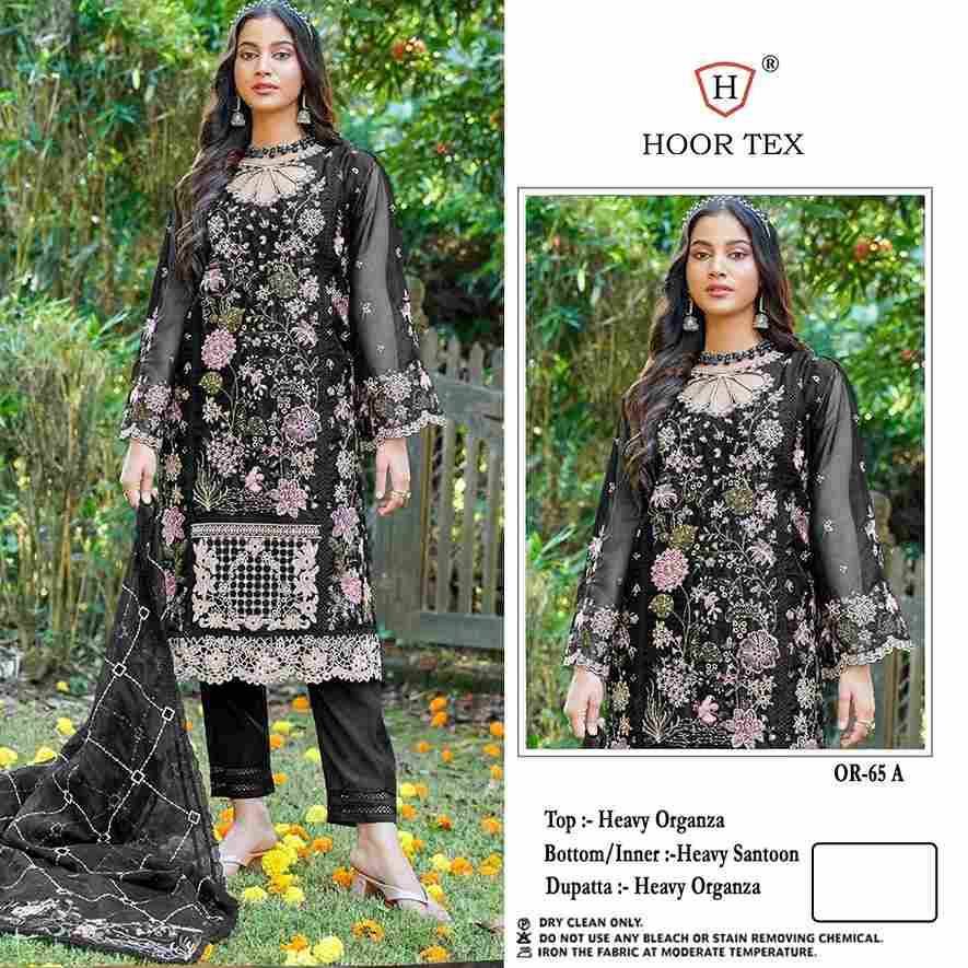 Hoor Tex Hit Design OR-65 Colours By Hoor Tex OR-65-A To OR-65-D Series Beautiful Pakistani Suits Stylish Colorful Fancy Casual Wear & Ethnic Wear Heavy Organza Embroidered Dresses At Wholesale Price