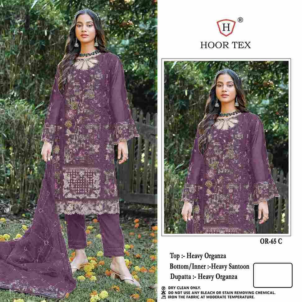 Hoor Tex Hit Design OR-65 Colours By Hoor Tex OR-65-A To OR-65-D Series Beautiful Pakistani Suits Stylish Colorful Fancy Casual Wear & Ethnic Wear Heavy Organza Embroidered Dresses At Wholesale Price