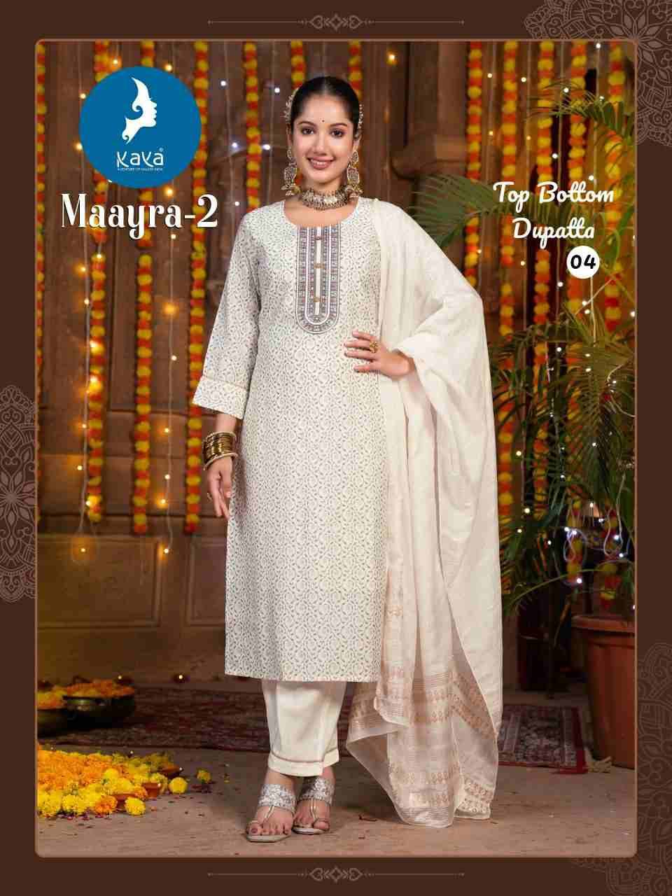 Maayra Vol-2 By Kaya 01 To 08 Series Beautiful Stylish Festive Suits Fancy Colorful Casual Wear & Ethnic Wear & Ready To Wear Pure Roman Silk Dresses At Wholesale Price