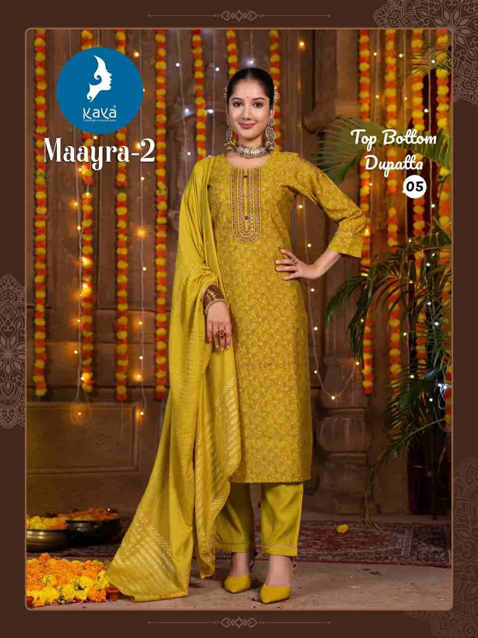 Maayra Vol-2 By Kaya 01 To 08 Series Beautiful Stylish Festive Suits Fancy Colorful Casual Wear & Ethnic Wear & Ready To Wear Pure Roman Silk Dresses At Wholesale Price