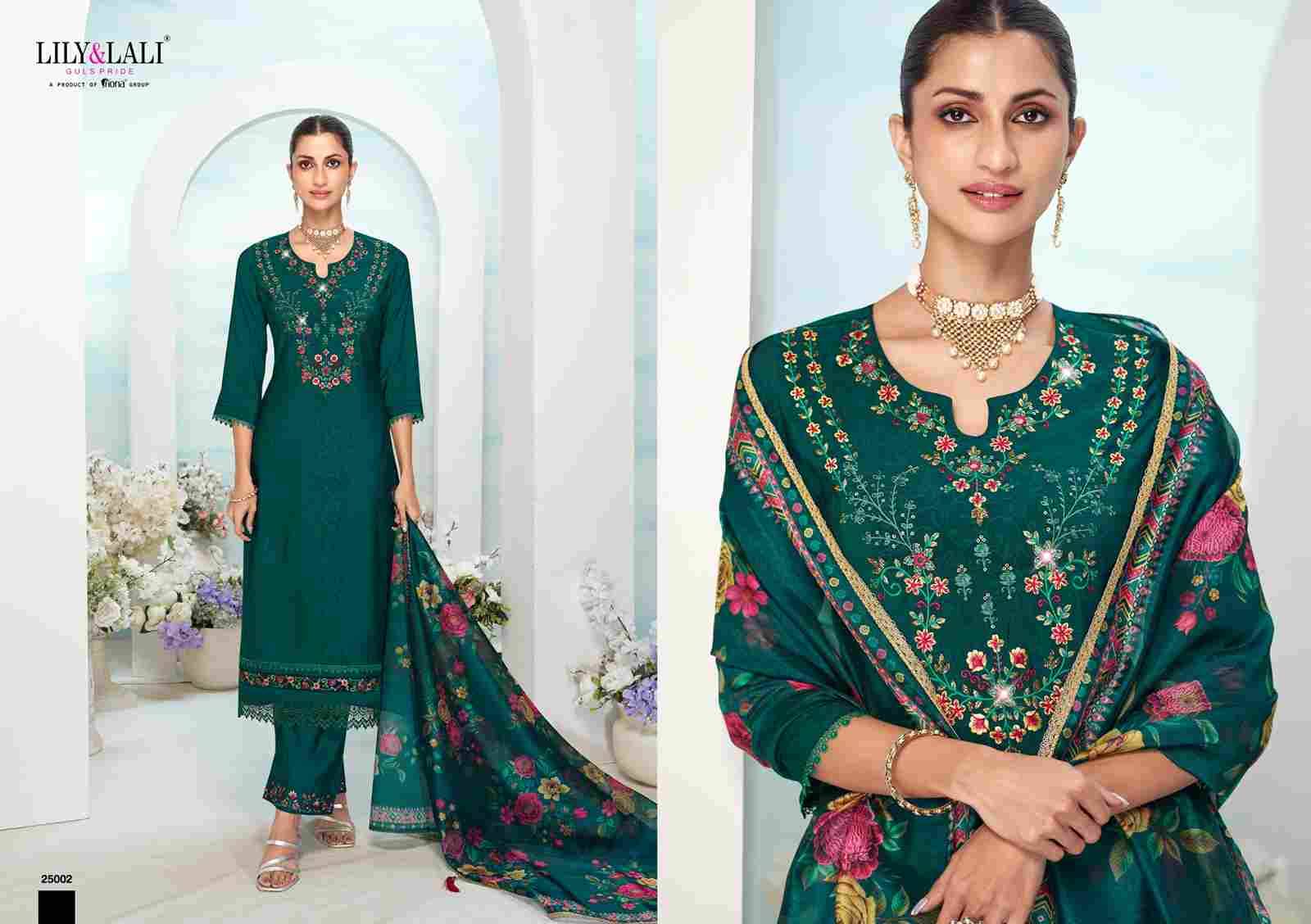 Mishka By Lily And Lali 25001 To 25006 Series Beautiful Festive Suits Colorful Stylish Fancy Casual Wear & Ethnic Wear Viscose Silk Dresses At Wholesale Price