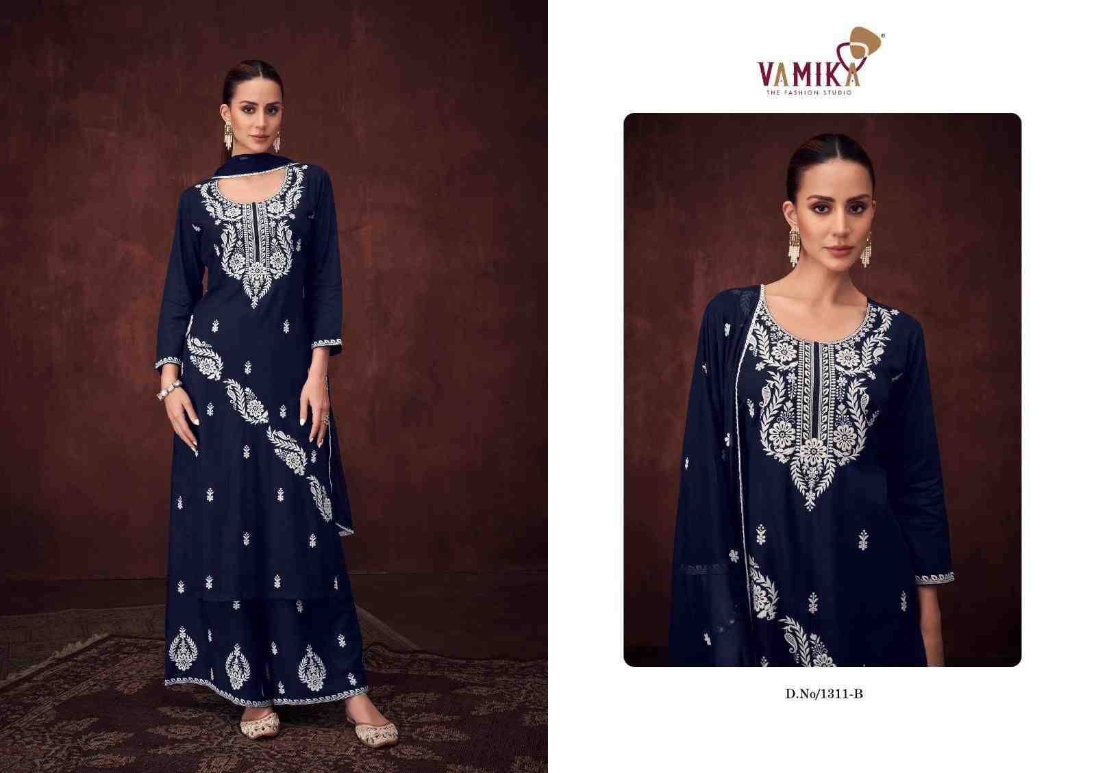 Mulberry Vol-1 By Vamika 1311-A To 1311-E Series Designer Sharara Stylish Fancy Colorful Beautiful Party Wear & Ethnic Wear Collection Viscose Rayon Dresses At Wholesale Price