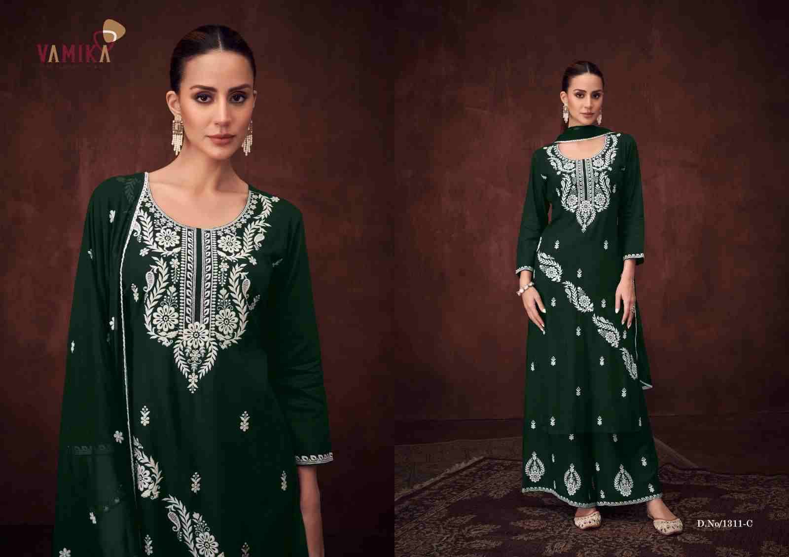 Mulberry Vol-1 By Vamika 1311-A To 1311-E Series Designer Sharara Stylish Fancy Colorful Beautiful Party Wear & Ethnic Wear Collection Viscose Rayon Dresses At Wholesale Price