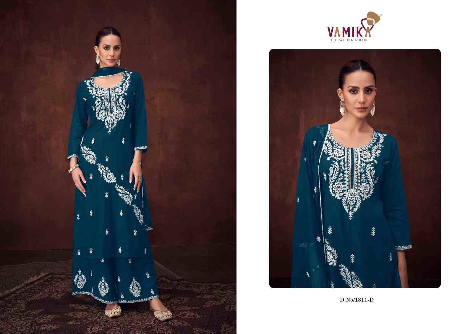 Mulberry Vol-1 By Vamika 1311-A To 1311-E Series Designer Sharara Stylish Fancy Colorful Beautiful Party Wear & Ethnic Wear Collection Viscose Rayon Dresses At Wholesale Price