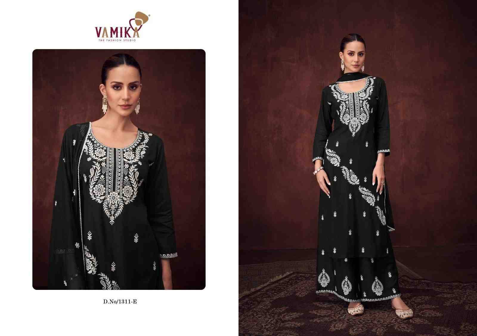 Mulberry Vol-1 By Vamika 1311-A To 1311-E Series Designer Sharara Stylish Fancy Colorful Beautiful Party Wear & Ethnic Wear Collection Viscose Rayon Dresses At Wholesale Price