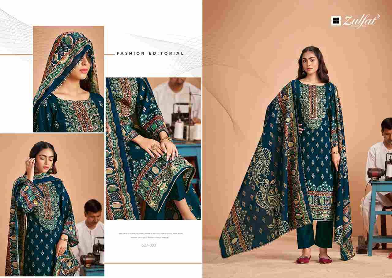 Sajni Vol-5 By Zulfat 627-001 To 627-006 Series Beautiful Festive Suits Stylish Fancy Colorful Casual Wear & Ethnic Wear Pure Jam Cotton Print Dresses At Wholesale Price