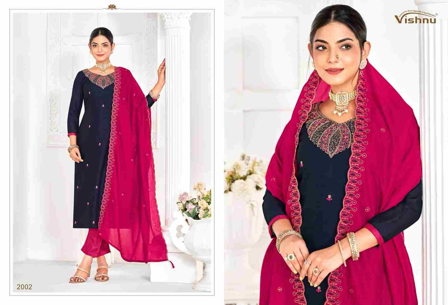 Shivani By Vishnu 2001 To 2012 Series Beautiful Stylish Festive Suits Fancy Colorful Casual Wear & Ethnic Wear & Ready To Wear Vichitra Silk Dresses At Wholesale Price