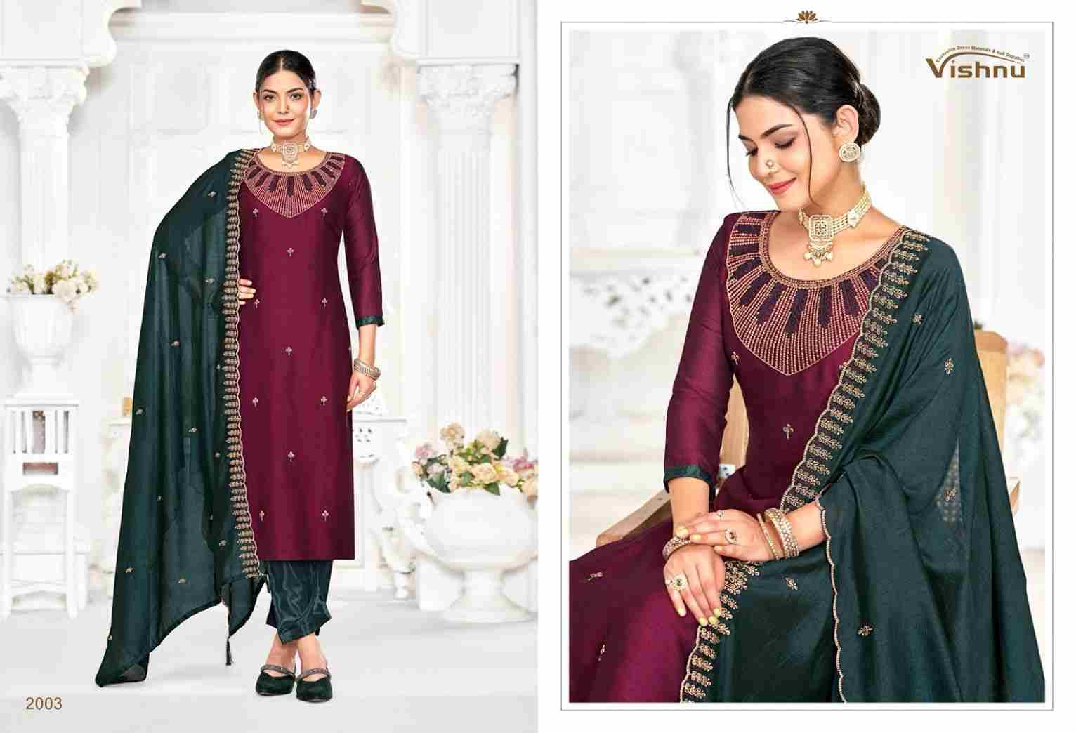 Shivani By Vishnu 2001 To 2012 Series Beautiful Stylish Festive Suits Fancy Colorful Casual Wear & Ethnic Wear & Ready To Wear Vichitra Silk Dresses At Wholesale Price