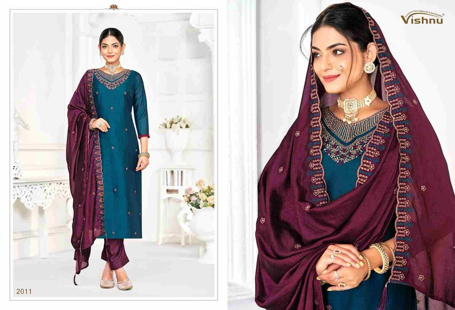 Shivani By Vishnu 2001 To 2012 Series Beautiful Stylish Festive Suits Fancy Colorful Casual Wear & Ethnic Wear & Ready To Wear Vichitra Silk Dresses At Wholesale Price