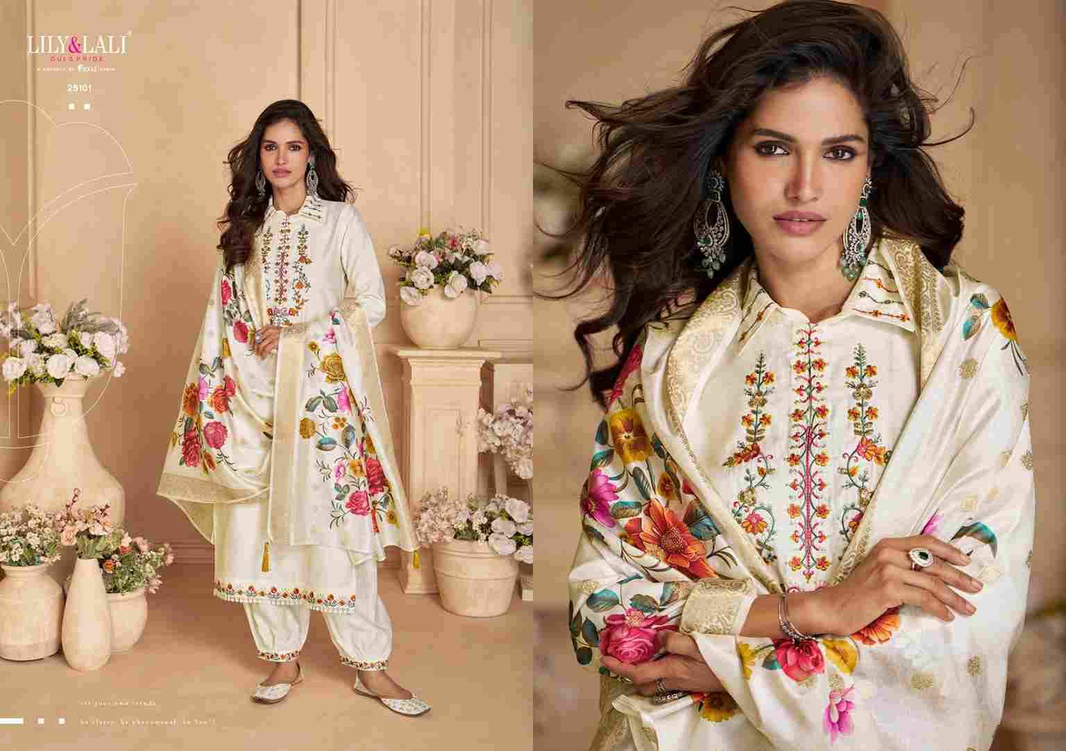 Khwab By Lily And Lali 25101 To 25106 Series Beautiful Festive Suits Colorful Stylish Fancy Casual Wear & Ethnic Wear Viscose Organza Dresses At Wholesale Price