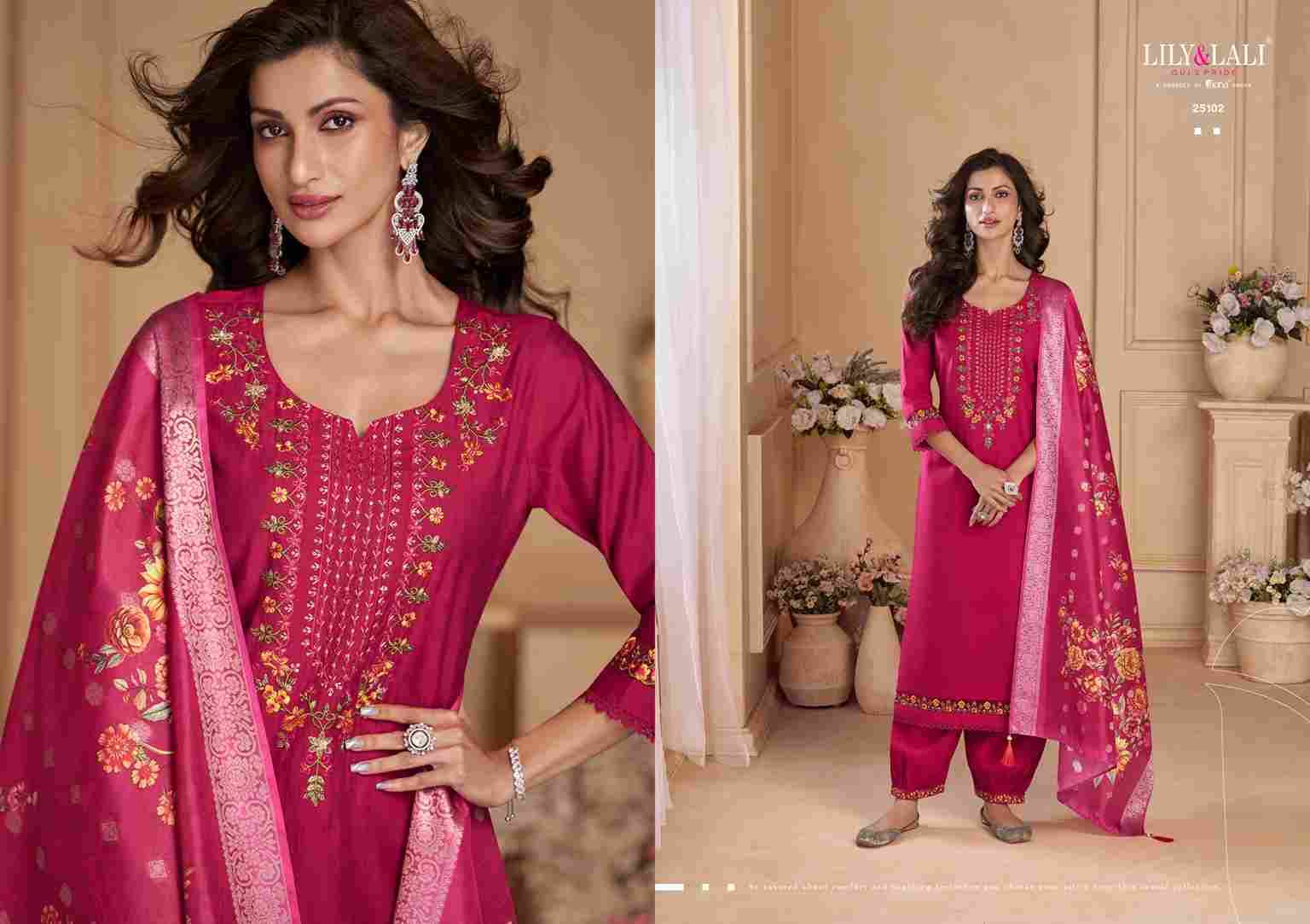 Khwab By Lily And Lali 25101 To 25106 Series Beautiful Festive Suits Colorful Stylish Fancy Casual Wear & Ethnic Wear Viscose Organza Dresses At Wholesale Price