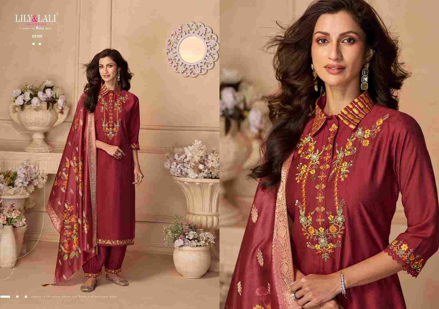 Khwab By Lily And Lali 25101 To 25106 Series Beautiful Festive Suits Colorful Stylish Fancy Casual Wear & Ethnic Wear Viscose Organza Dresses At Wholesale Price