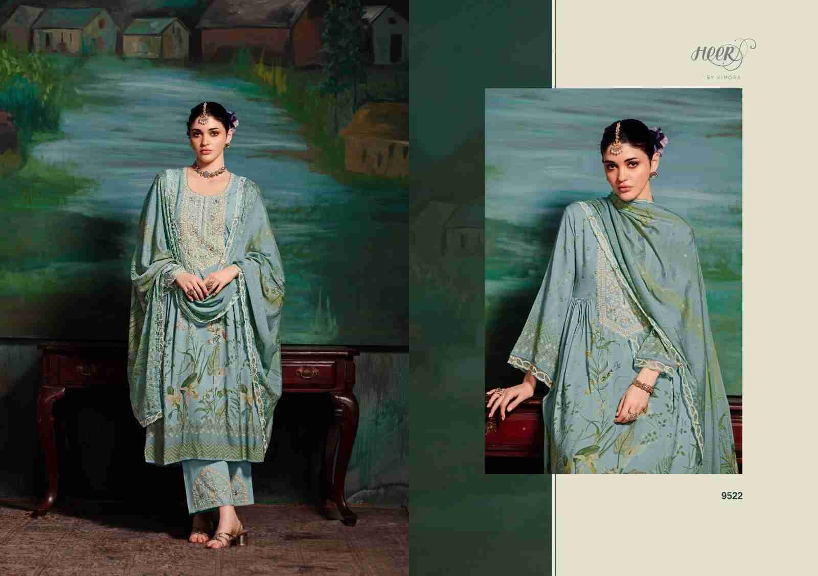 Shehzaadi By Kimora Fashion 9521 To 9526 Series Designer Festive Suits Collection Beautiful Stylish Fancy Colorful Party Wear & Occasional Wear Pure Muslin Dresses At Wholesale Price