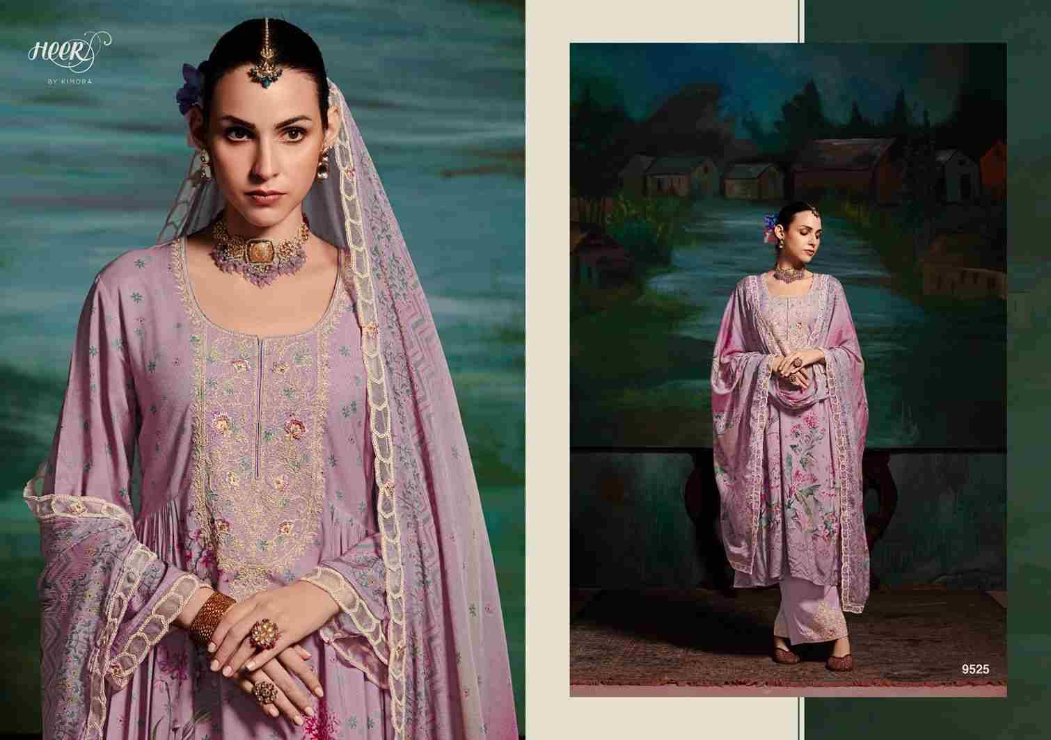 Shehzaadi By Kimora Fashion 9521 To 9526 Series Designer Festive Suits Collection Beautiful Stylish Fancy Colorful Party Wear & Occasional Wear Pure Muslin Dresses At Wholesale Price