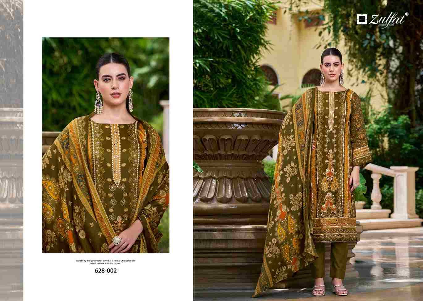 Shifaa By Zulfat 628-001 To 628-006 Series Beautiful Festive Suits Stylish Fancy Colorful Casual Wear & Ethnic Wear Pure Viscose Rayon Print Dresses At Wholesale Price