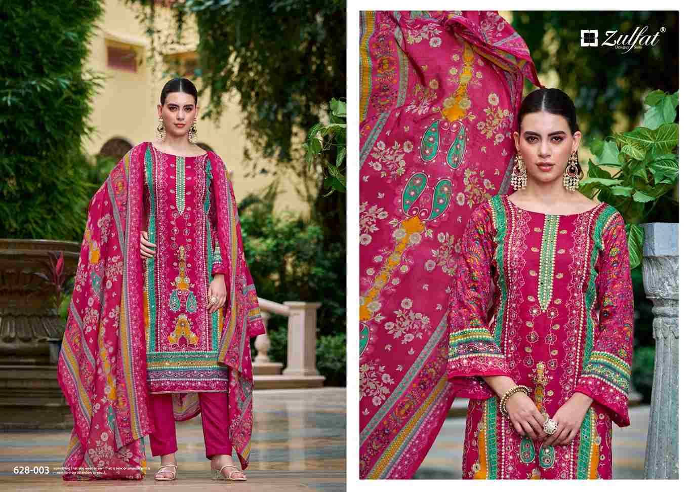 Shifaa By Zulfat 628-001 To 628-006 Series Beautiful Festive Suits Stylish Fancy Colorful Casual Wear & Ethnic Wear Pure Viscose Rayon Print Dresses At Wholesale Price