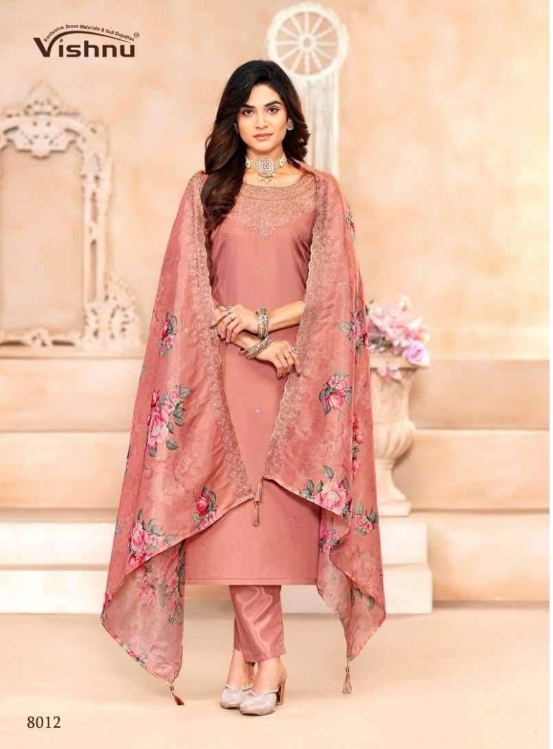 Sajada By Vishnu 8001 To 8012 Series Beautiful Stylish Festive Suits Fancy Colorful Casual Wear & Ethnic Wear & Ready To Wear Simmer Dresses At Wholesale Price