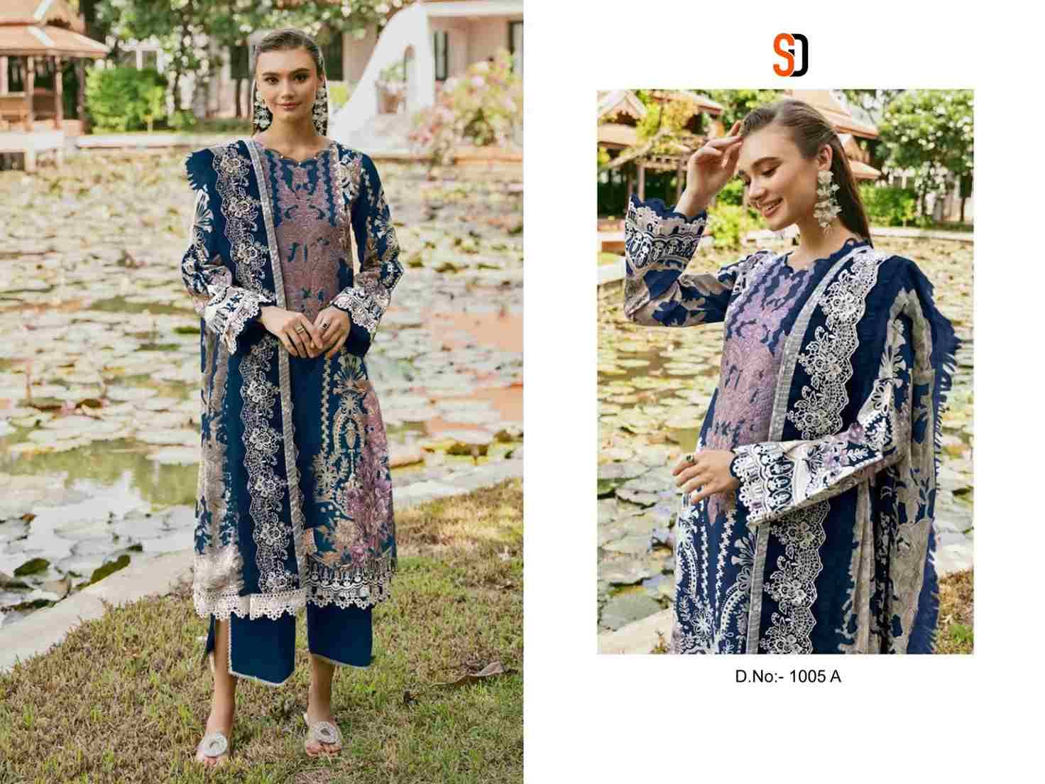 Needle Wonder Vol-5 Colours By Shraddha Designer 1005-A To 1005-B Series Beautiful Pakistani Suits Colorful Stylish Fancy Casual Wear & Ethnic Wear Pure Cotton Embroidered Dresses At Wholesale Price