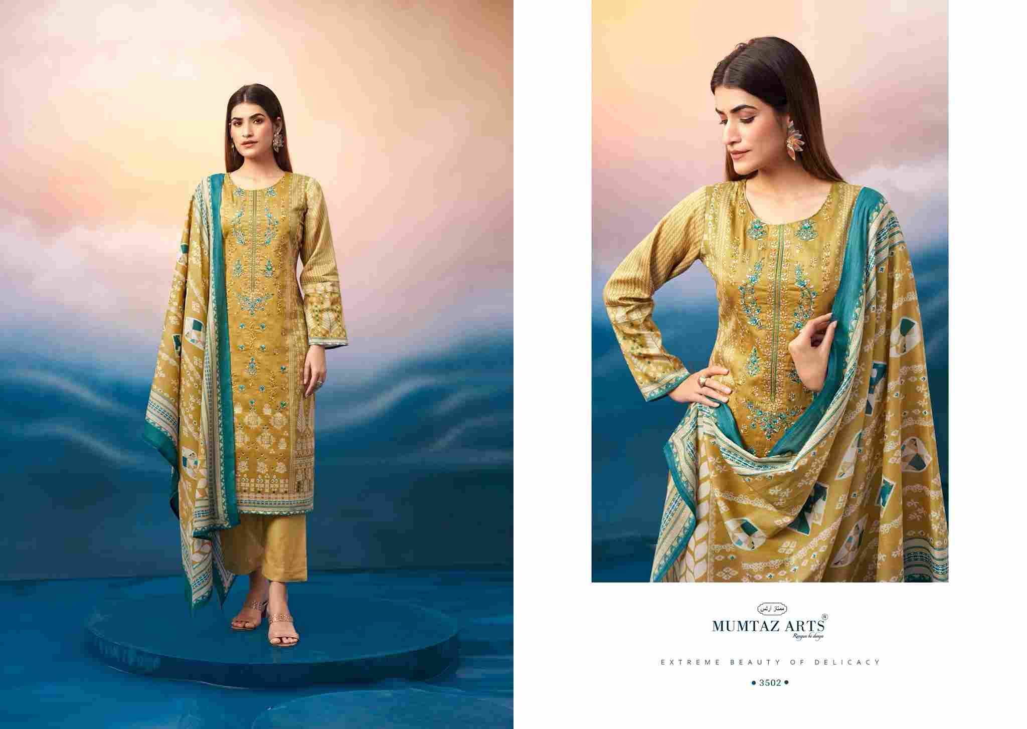 Noor E Jahan By Mumtaz Arts 3501 To 3506 Series Beautiful Festive Suits Colorful Stylish Fancy Casual Wear & Ethnic Wear Pure Jam Satin Print With Work Dresses At Wholesale Price