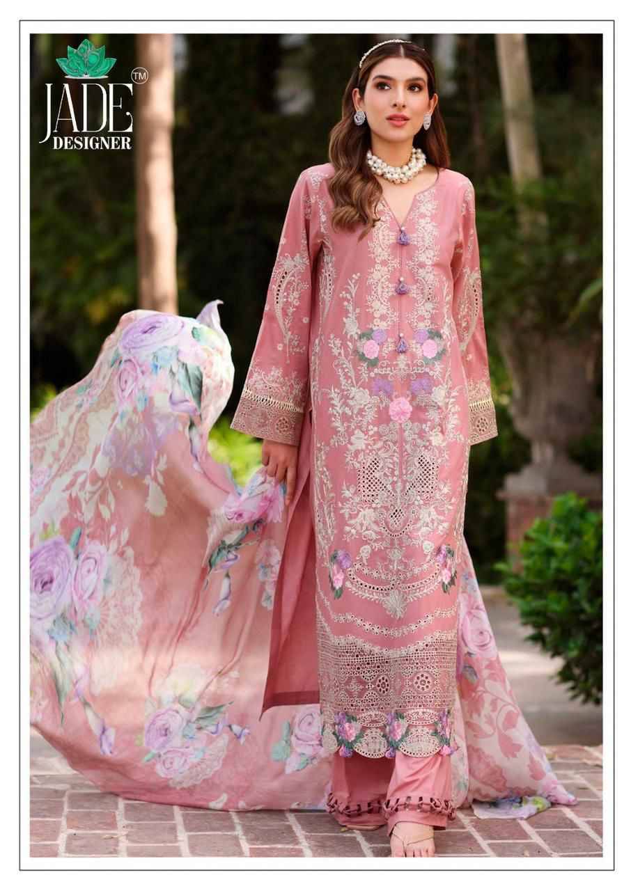 Crimsons Vol-14 By Jade 14001 To 14006 Series Beautiful Festive Suits Colorful Stylish Fancy Casual Wear & Ethnic Wear Pure Lawn Cotton Embroidered Dresses At Wholesale Price