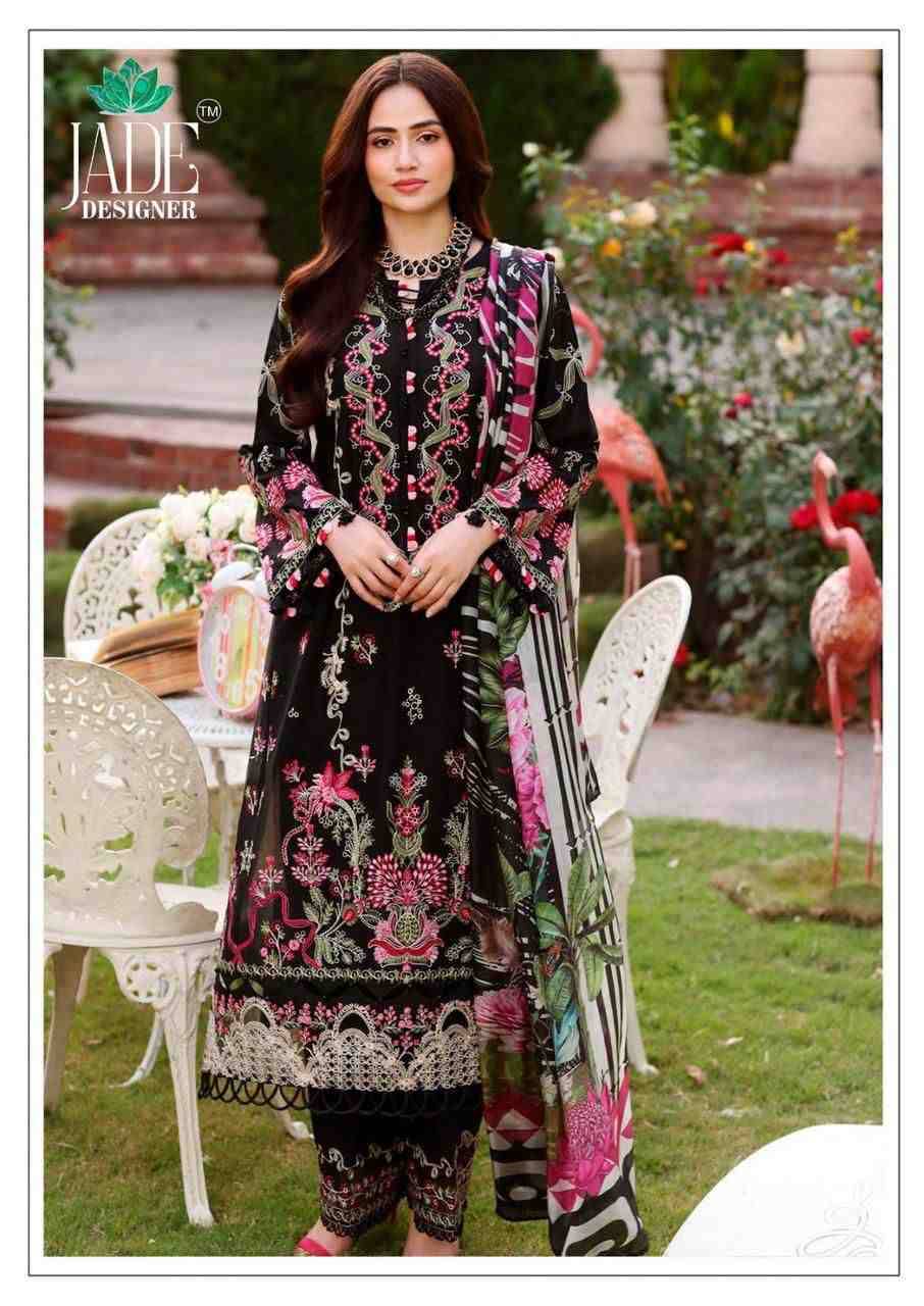 Crimsons Vol-14 By Jade 14001 To 14006 Series Beautiful Festive Suits Colorful Stylish Fancy Casual Wear & Ethnic Wear Pure Lawn Cotton Embroidered Dresses At Wholesale Price