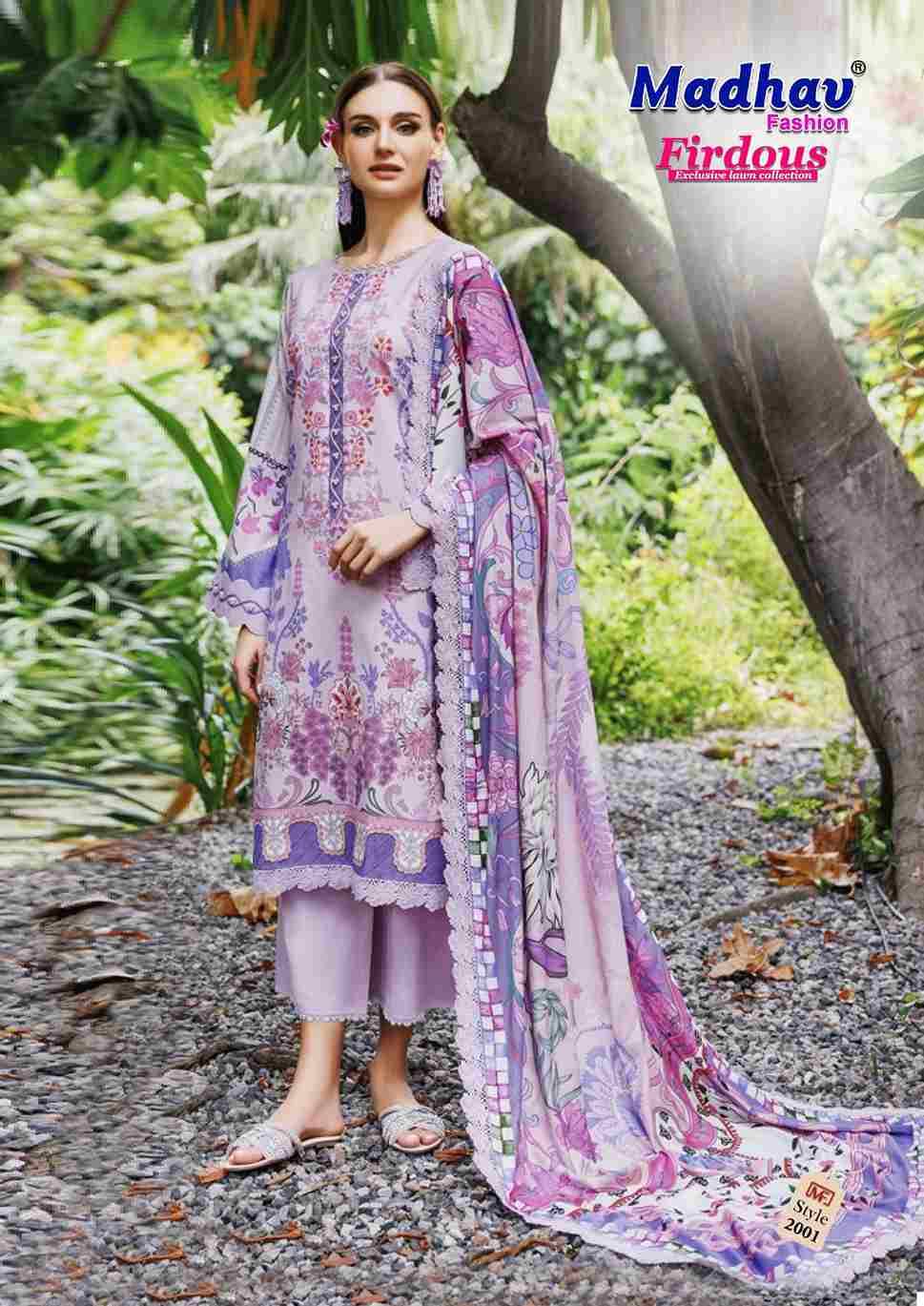 Firdous Vol-2 By Madhav Fashion 2001 To 2006 Series Beautiful Stylish Suits Fancy Colorful Casual Wear & Ethnic Wear & Ready To Wear Pure Lawn Cotton Dresses At Wholesale Price