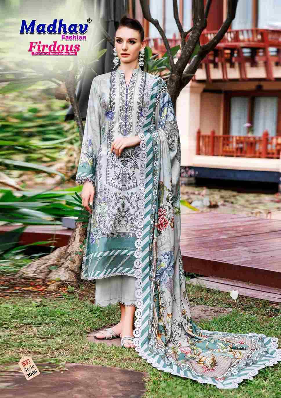 Firdous Vol-2 By Madhav Fashion 2001 To 2006 Series Beautiful Stylish Suits Fancy Colorful Casual Wear & Ethnic Wear & Ready To Wear Pure Lawn Cotton Dresses At Wholesale Price