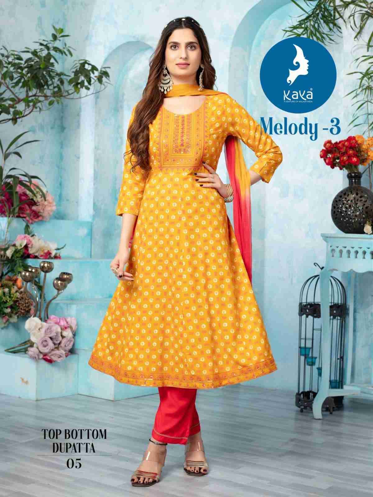 Melody Vol-3 By Kaya 01 To 08 Series Beautiful Festive Suits Colorful Stylish Fancy Casual Wear & Ethnic Wear Fancy Dresses At Wholesale Price