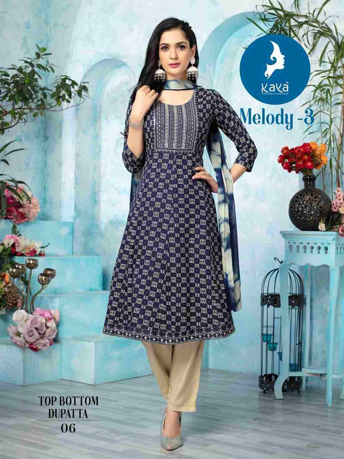 Melody Vol-3 By Kaya 01 To 08 Series Beautiful Festive Suits Colorful Stylish Fancy Casual Wear & Ethnic Wear Fancy Dresses At Wholesale Price