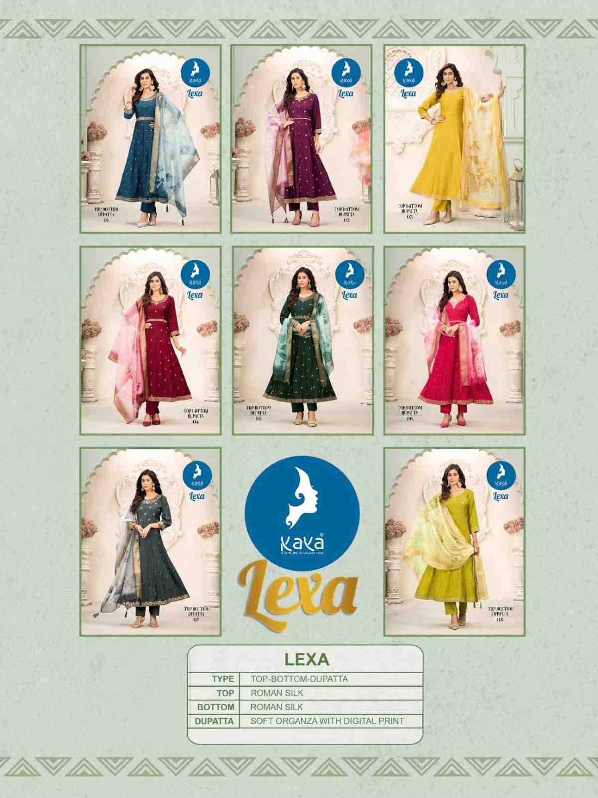 Nexa By Kaya 01 To 08 Series Festive Suits Collection Beautiful Stylish Fancy Colorful Party Wear & Occasional Wear Roman Silk Dresses At Wholesale Price