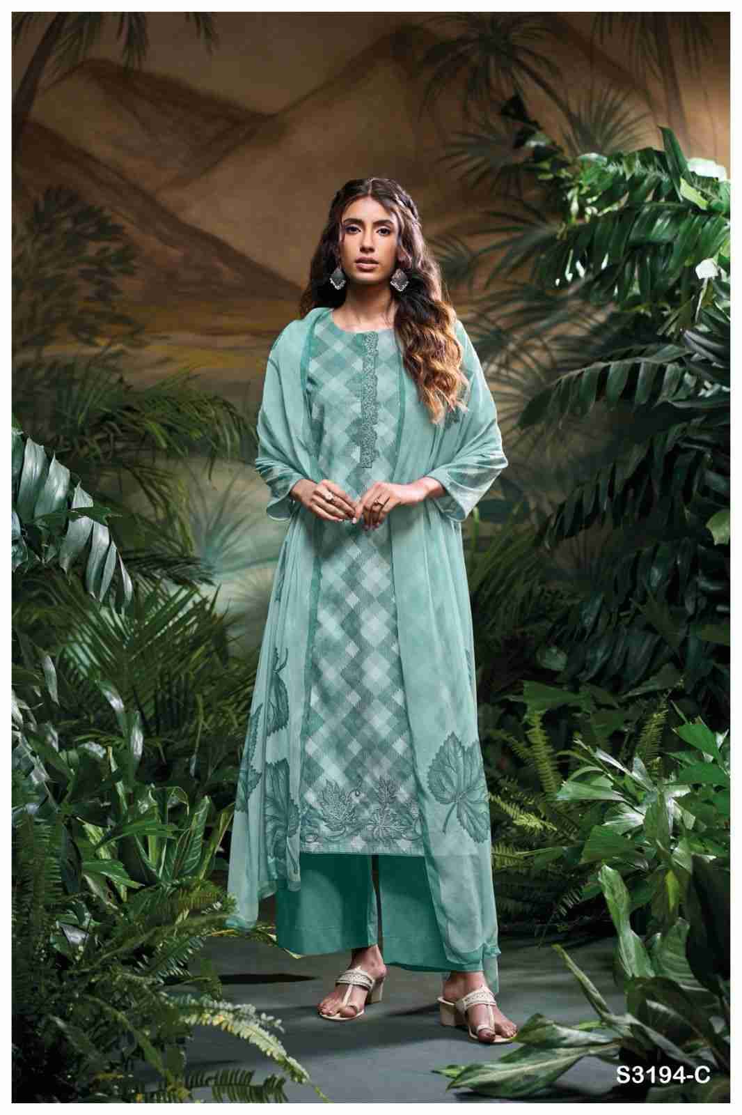 Jaskan 3194 By Ganga Fashion 3194-A To 3194-D Series Beautiful Festive Suits Colorful Stylish Fancy Casual Wear & Ethnic Wear Premium Cotton Printed Dresses At Wholesale Price